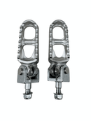 R1 left foot peg close-up on motorcycle frame