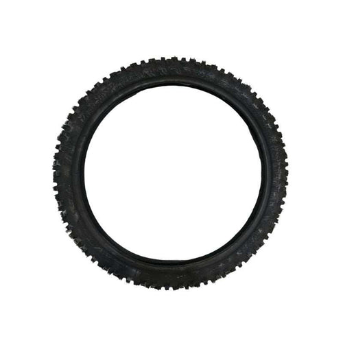 R1+ Front Tyre 70/100-19 mounted on motorcycle wheel